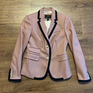 J. Crew Women Wool Schoolboy Blazer in color Mauve - Size 00 - NEW